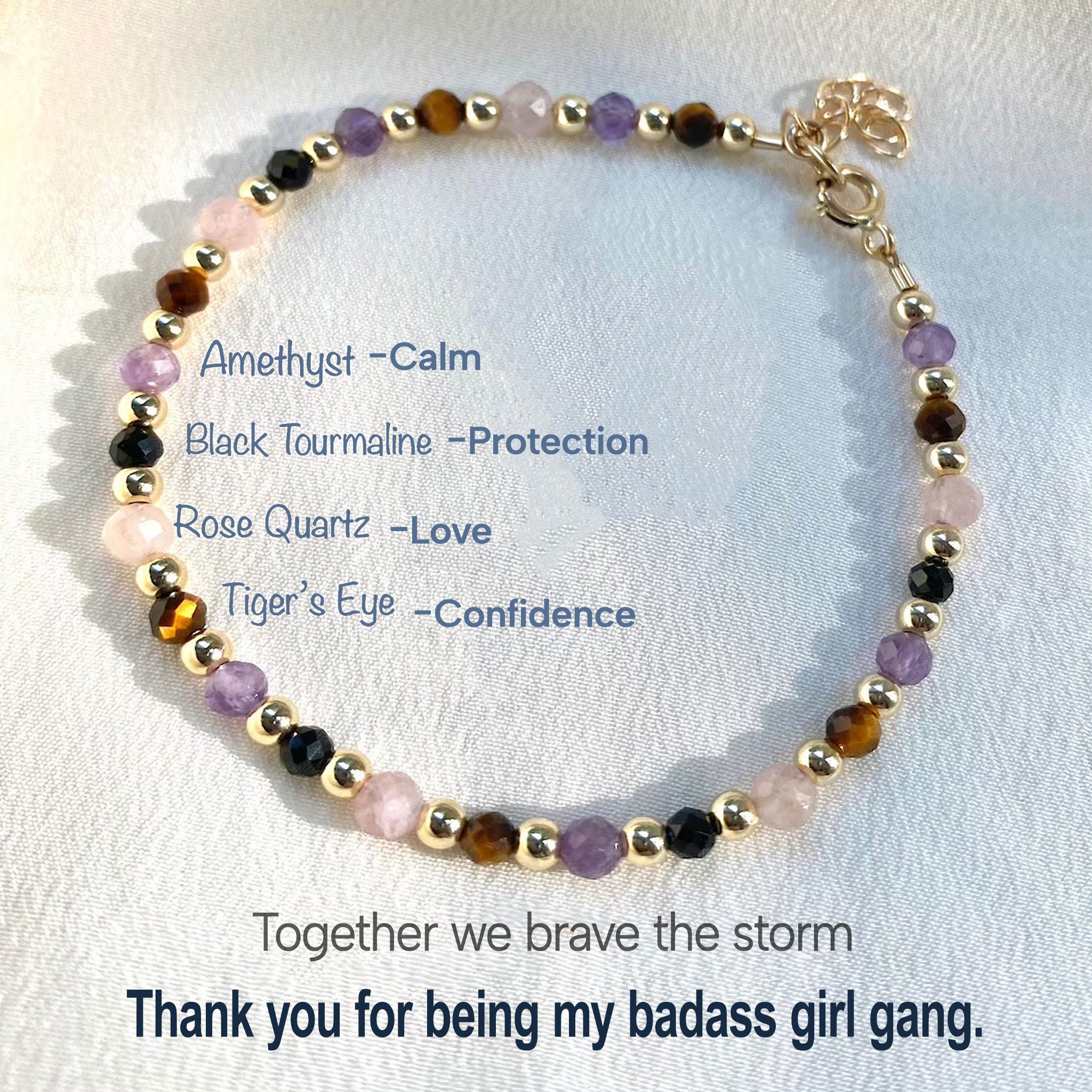 Girl Gang Crystal Protection Bracelet