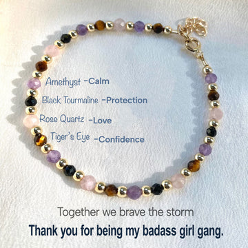 Girl Gang Crystal Protection Bracelet