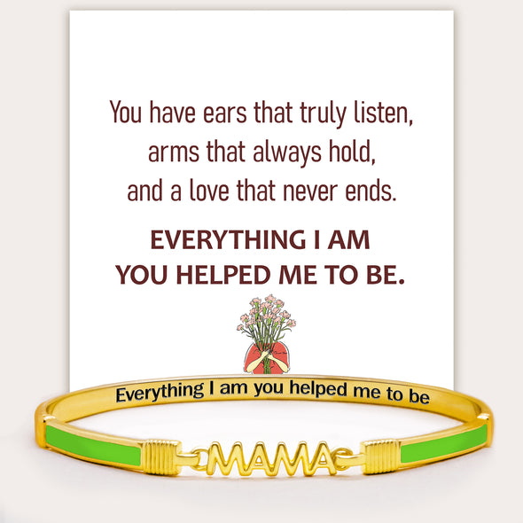 Everything I'm You Helped Me To Be Enamel MAMA Bangle