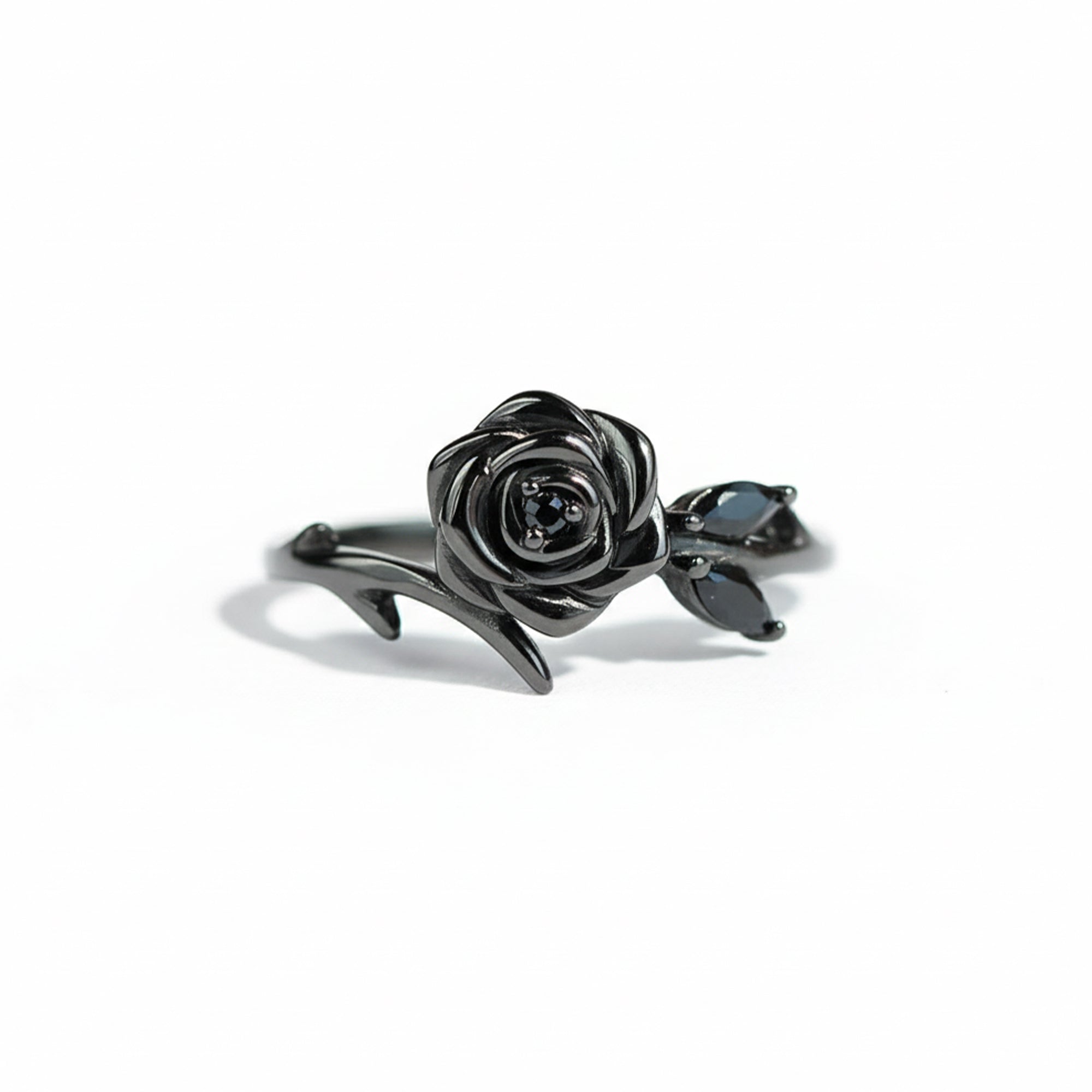 Strong As Fuck Black Rose Self-Love Ring