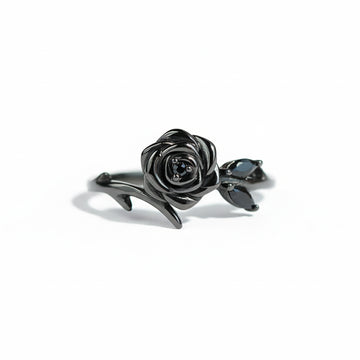 Strong As Fuck Black Rose Self-Love Ring