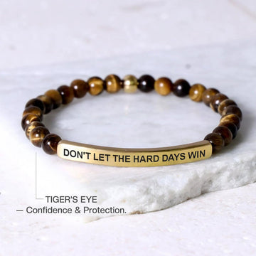 'The Hard Days' Crystal Mantra Bracelet