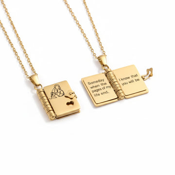 To My Granddaughter Story Book Necklace