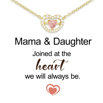 Mother & Daughter Joined At Heart Necklace