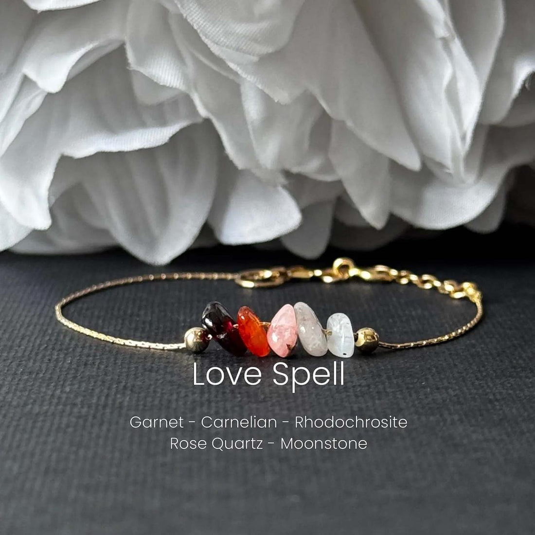 Love Spell Raw Crystal Bracelet/Ankle