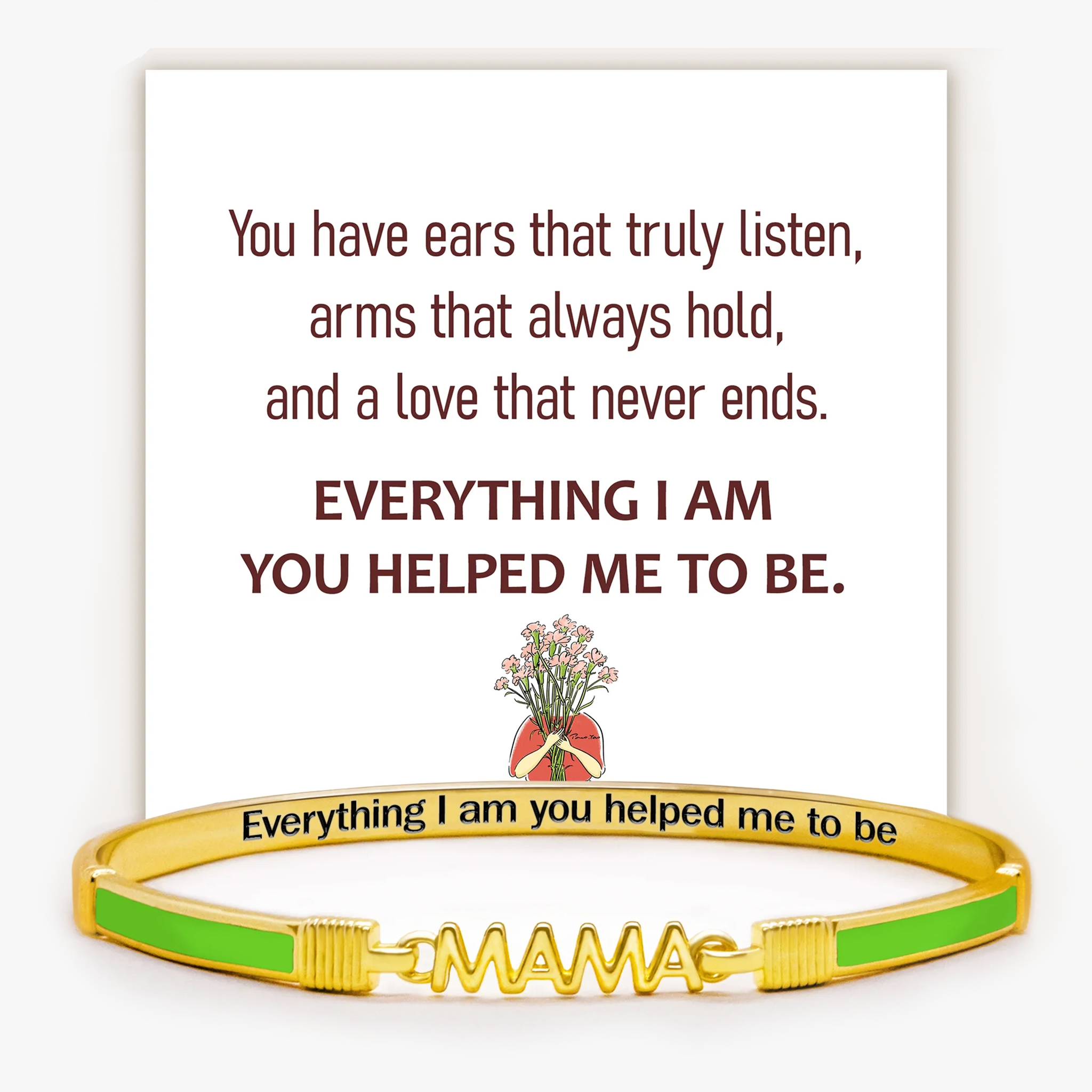 Everything I'm You Helped Me To Be Enamel MAMA Bangle
