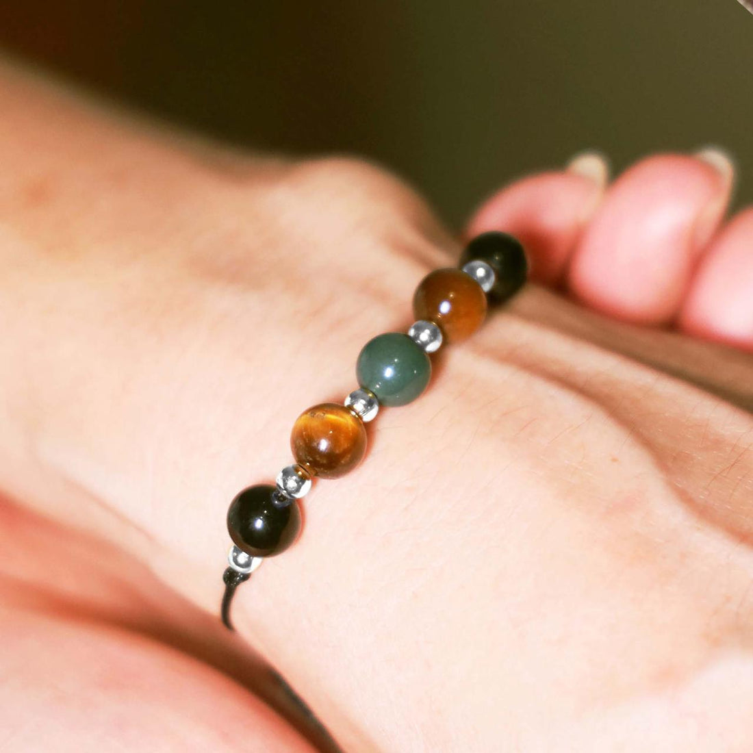 Girl Gang Courage and Strength Crystal Silver Bracelet