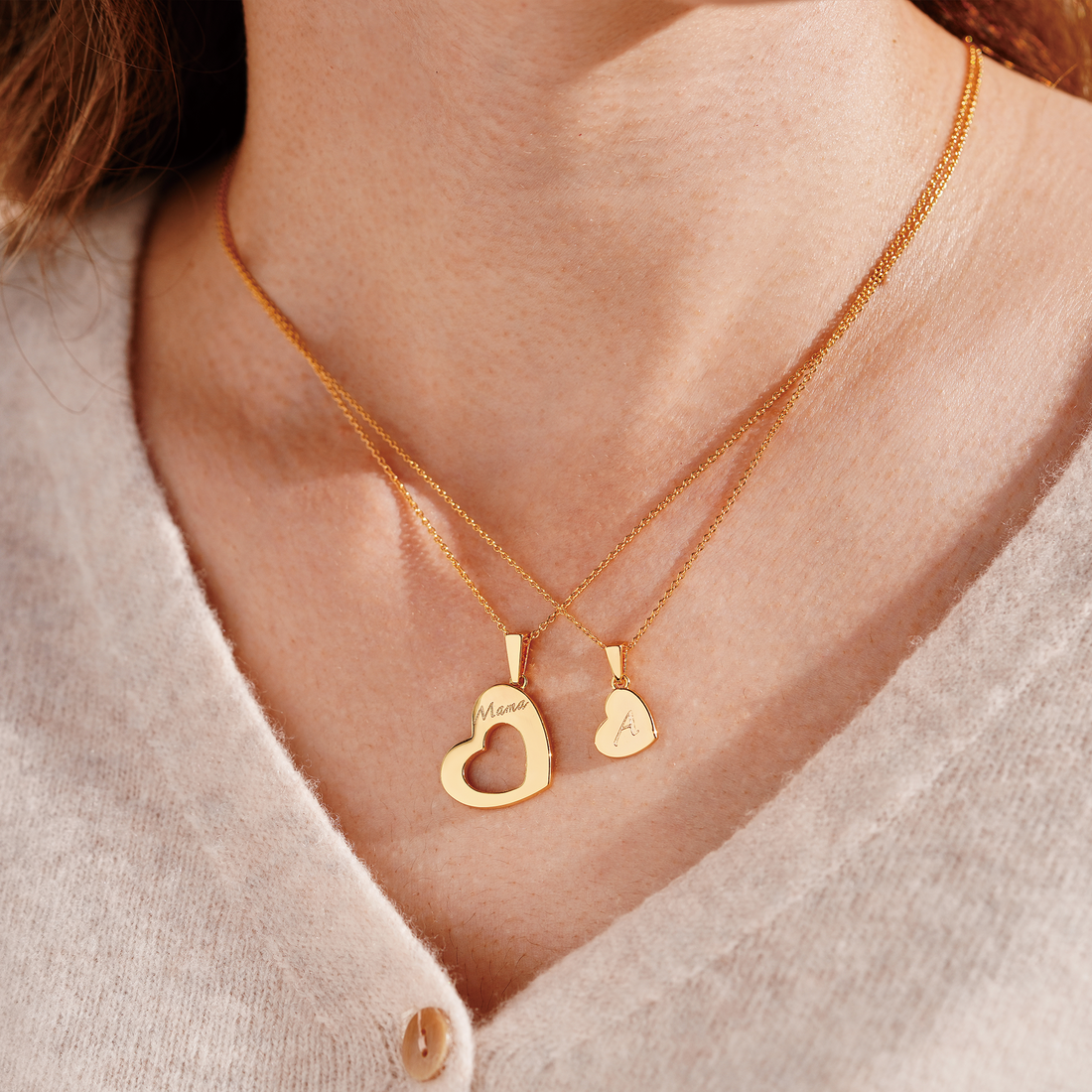 Mom & Daughter Bond by Love Matching Necklace Set