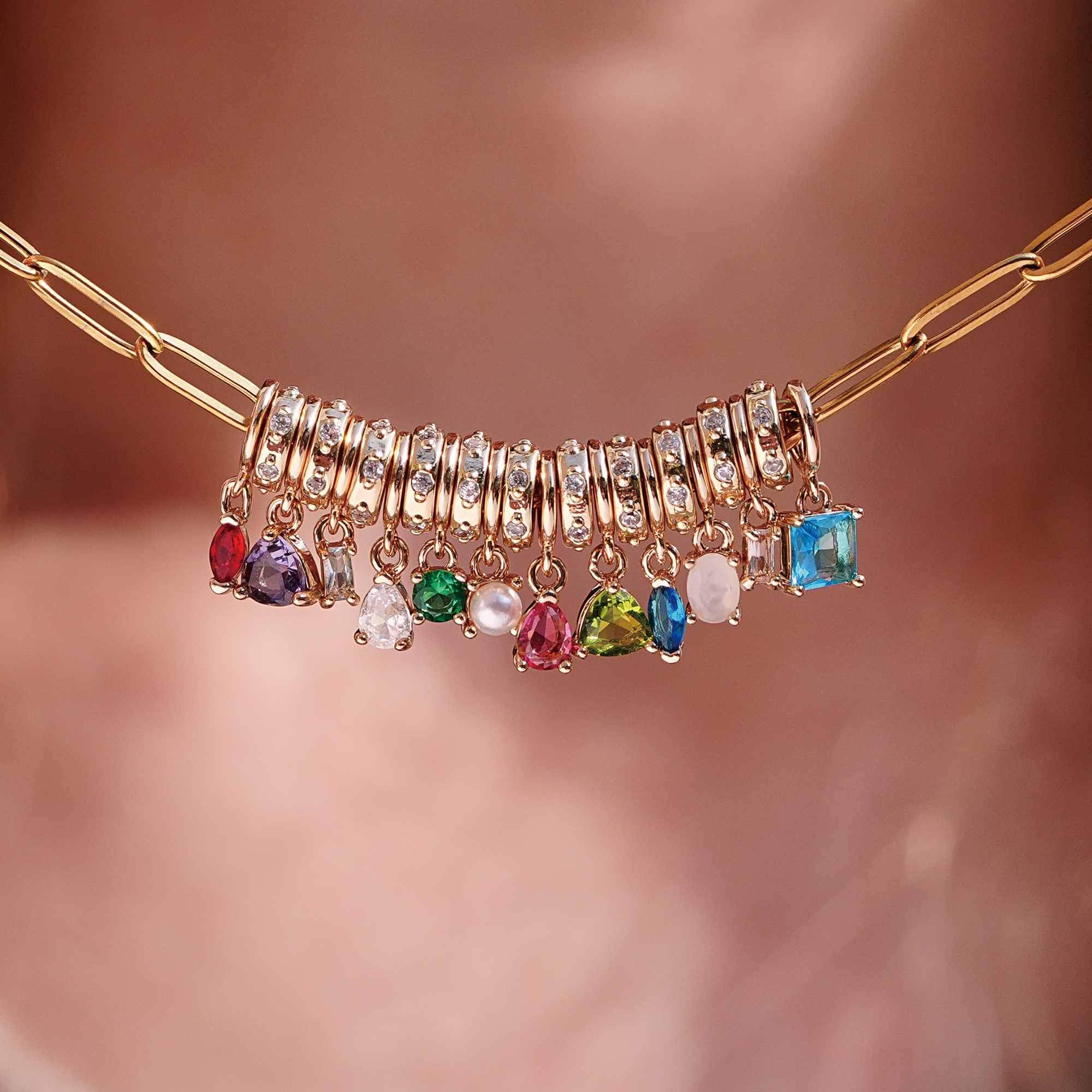 Personalized Birthstone necklace