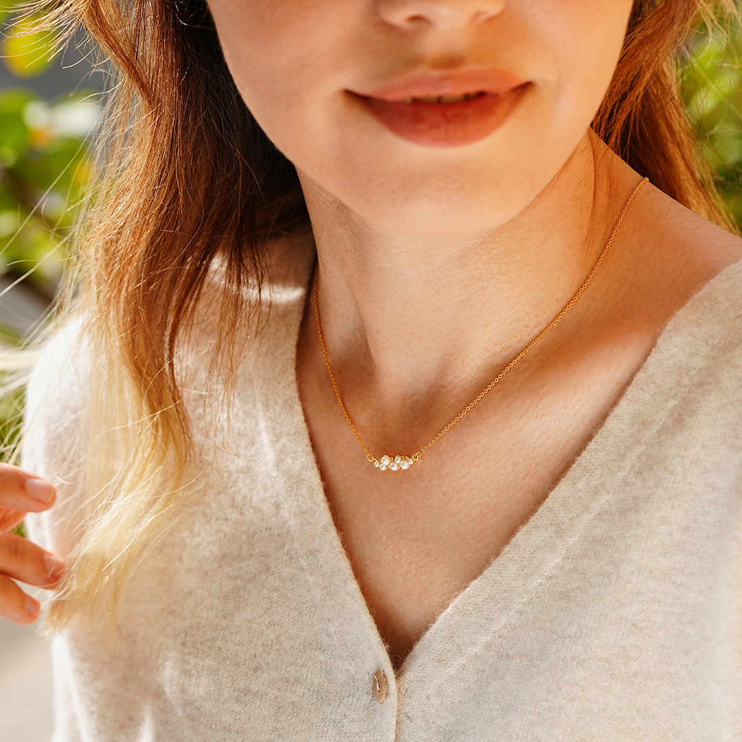 Mom Holds Everything Together Pearl Necklace