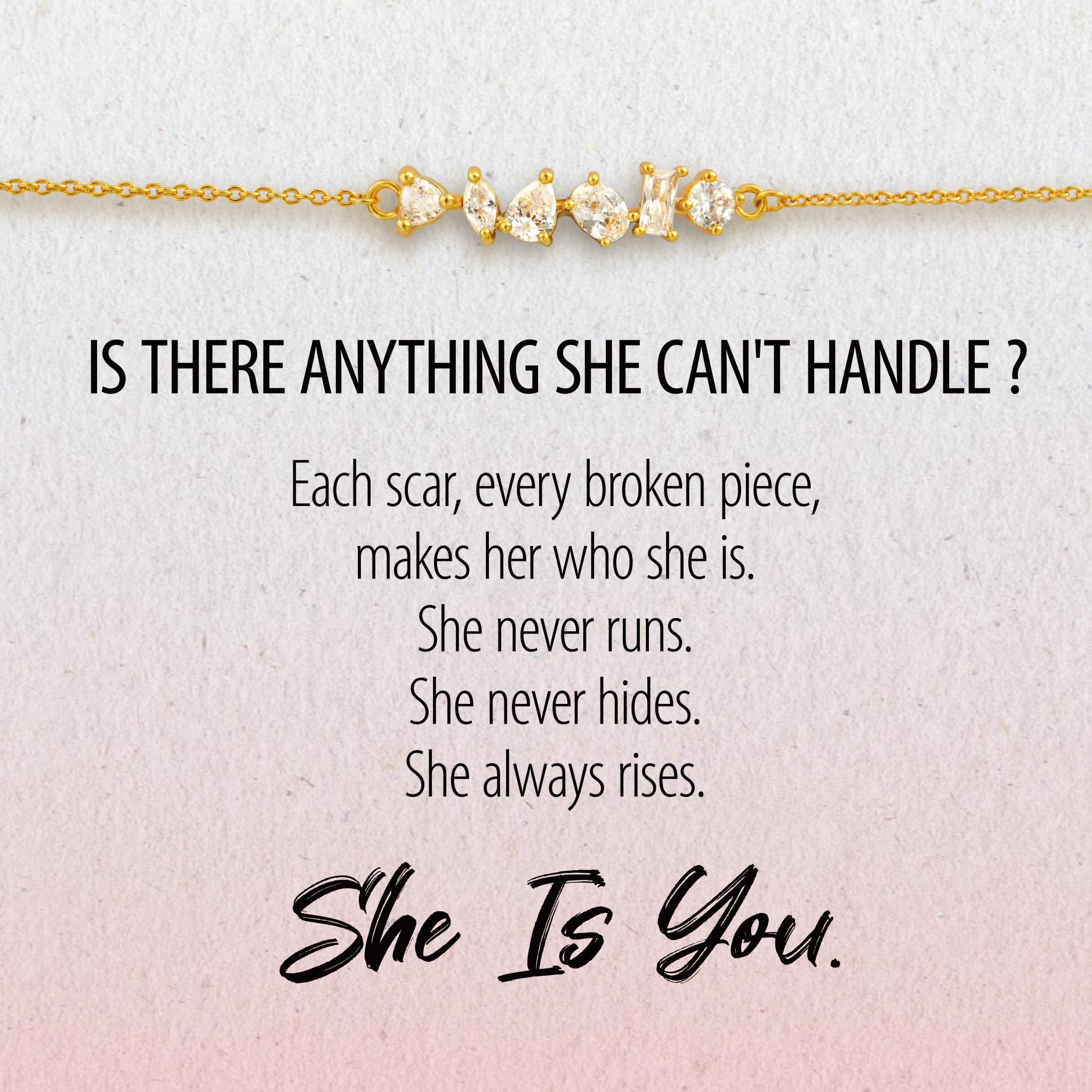 Strength In The Pieces Broken Bracelet