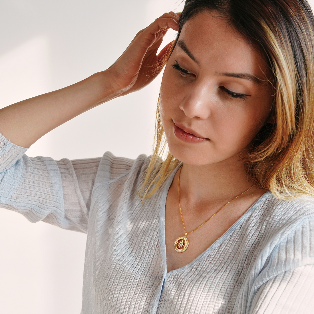 I'd Be So Lost Without You  Compass Necklace