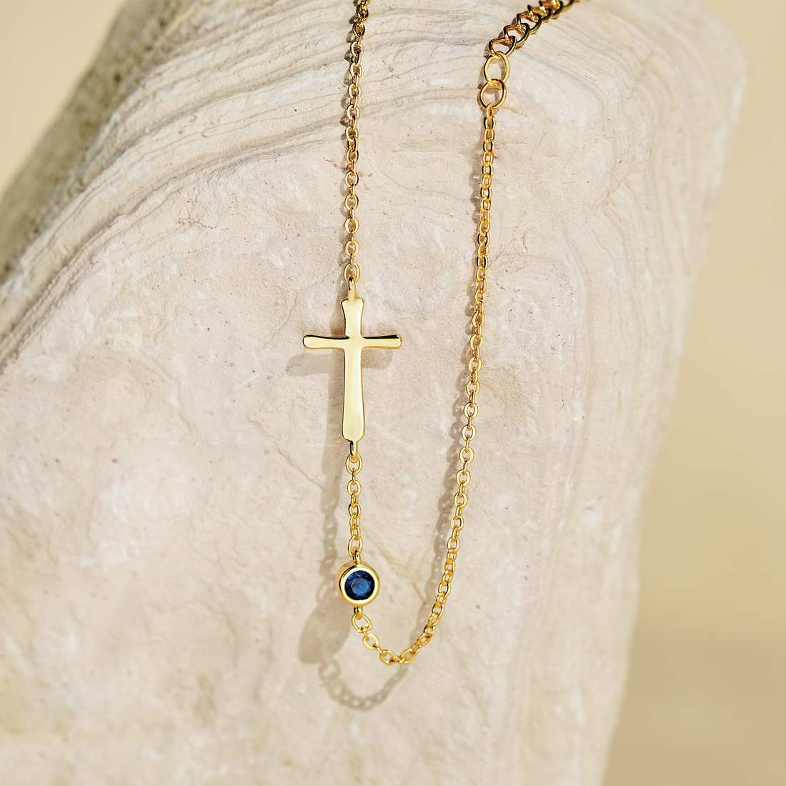 Pray Through It Crossing Birthstone Bracelet S925