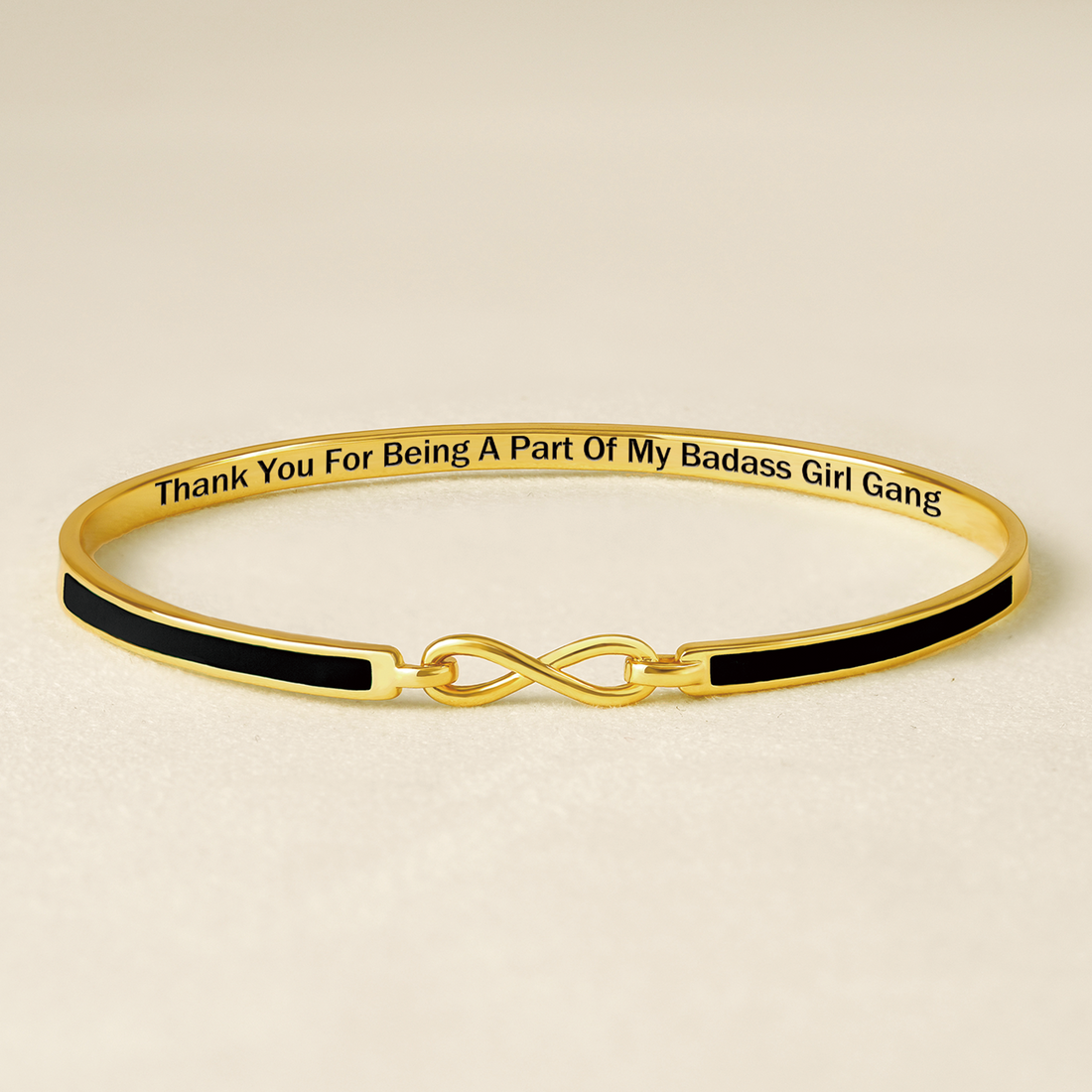 My Badass Girl Gang Enamel Infinity Bracelet