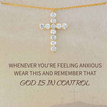 God's In Control Cross Necklace