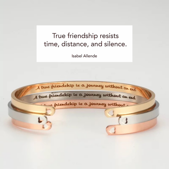 Clearance sales 13.99 only Today ‘We Are Best Friends Because Everyone Else Sucks ’Heart Bangle 👭