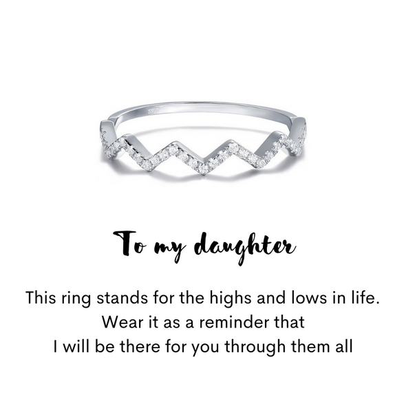HIGHS AND LOWS INSPIRATIONAL RING - Perfect 2023 New Year Gift Choice