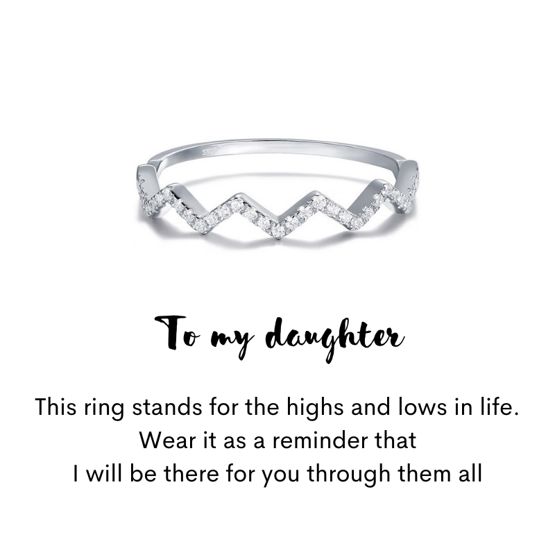 Amazon.com: Anxiety Ring for Daughter, 18K White Gold Fidget Ring for  Daughter from Mom to My Daughter Cubic Zirconia Adjustable Thumb Stress  Anxiety Relief Ring for Women Teens Girls with Beads Spinner,