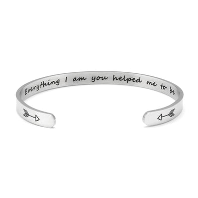 Love & Gratitude Stainless Cuff Arrow Bangle ❤️