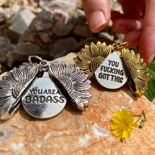 Inspirational Sunflower Necklace-You Fucking Got This 💪-9.99$ CLEARANCE SALE