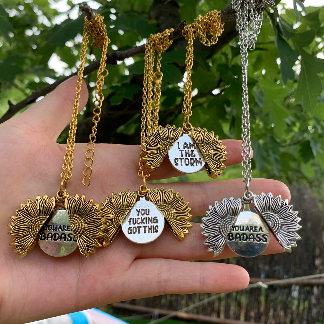 Inspirational Sunflower Necklace-You Fucking Got This 💪-9.99$ CLEARANCE SALE