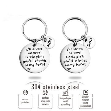 "You are my hero" gift keychain perfect for Mom or Dad ✊