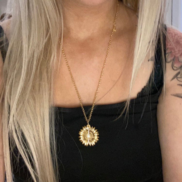 Inspirational Sunflower Necklace-You Fucking Got This 💪-9.99$ CLEARANCE SALE