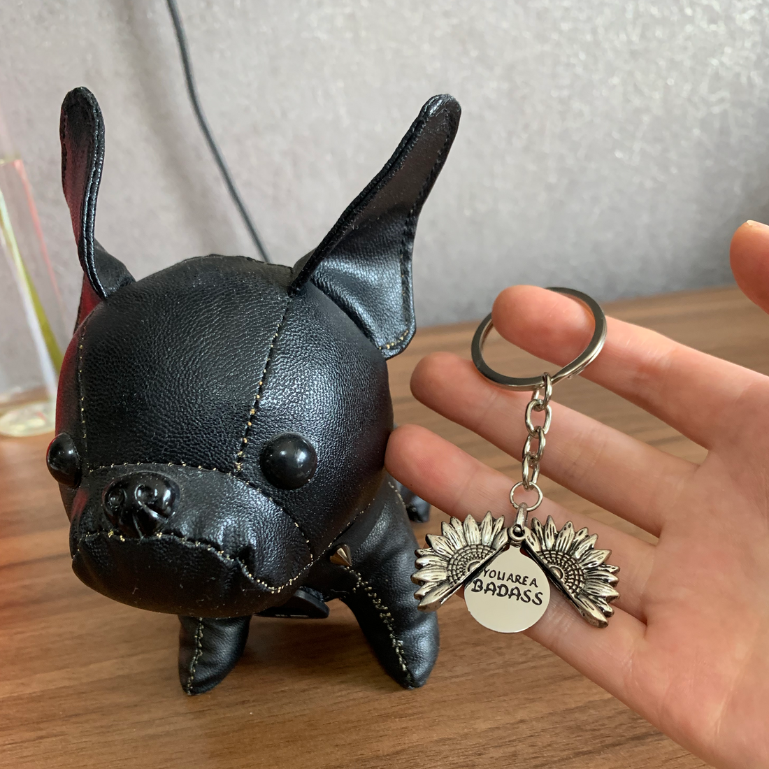 Inspirational Sunflower Keychain-YOU ARE A BADASS ❤️