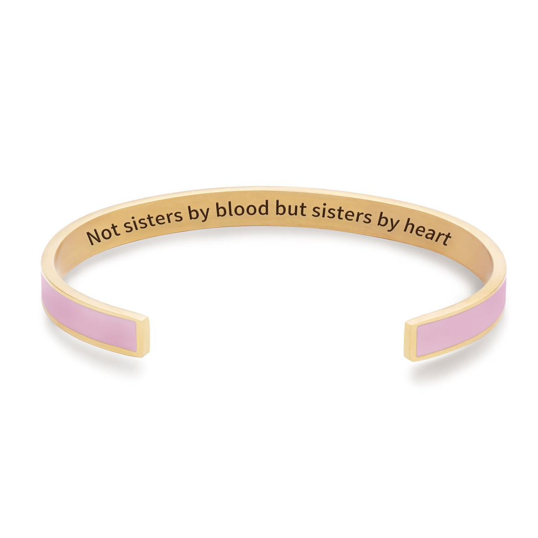 Not Sisters By Blood But Sisters By Heart Multiple Color Cuff Bracelet